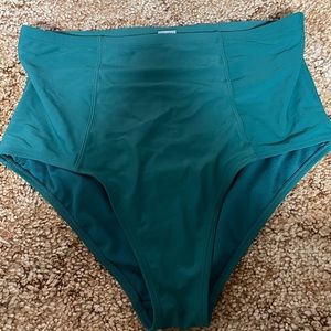 Old Navy green bikini high waist bottoms